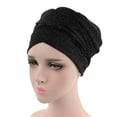 thumbnail image 4 of Foulard Bandeau Femme Inde Afrique Musulman Turban Extensible Chapeau Foulard Enveloppe Casquette, 4 of 6