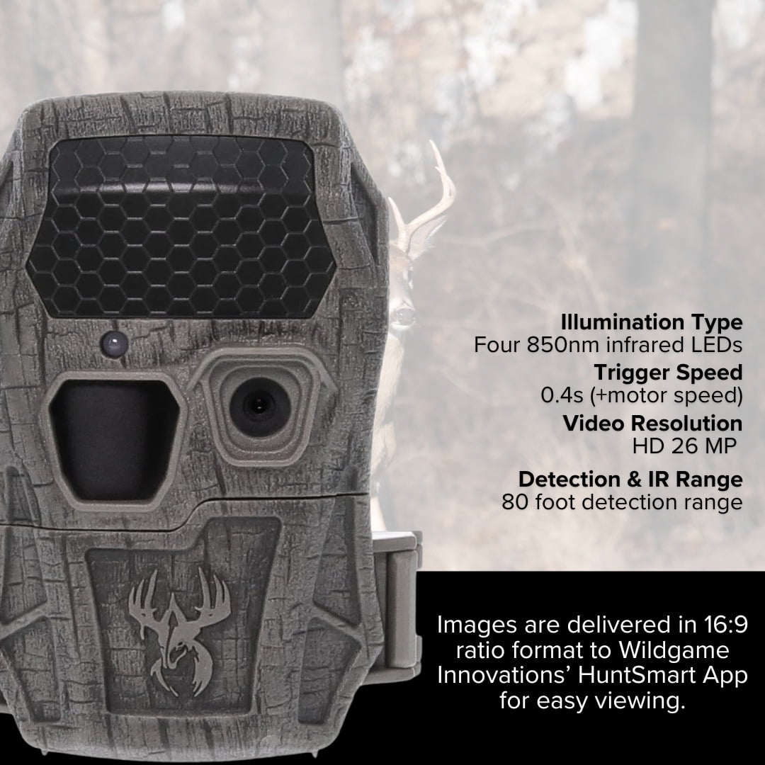 Wildgame Innovations Encounter XT Cellular 34MP Trail Camera with 720p Video Capture Bundle with 32GB Ultra SDHC UHS-I Memory Card and 4-In-1 USB Card Reader (Black) (3 Items)