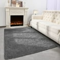 thumbnail image 6 of Cshidworld Area Rugs for Living Room Bedroom, 6x9 Ultra Soft Comfy Fluffy Thickened Memory-Foam Indoor Carpets, Modern Minimalist Carpet for Teen Adults Apartment Bedroom Home Decor, Dark Gray, 6 of 7