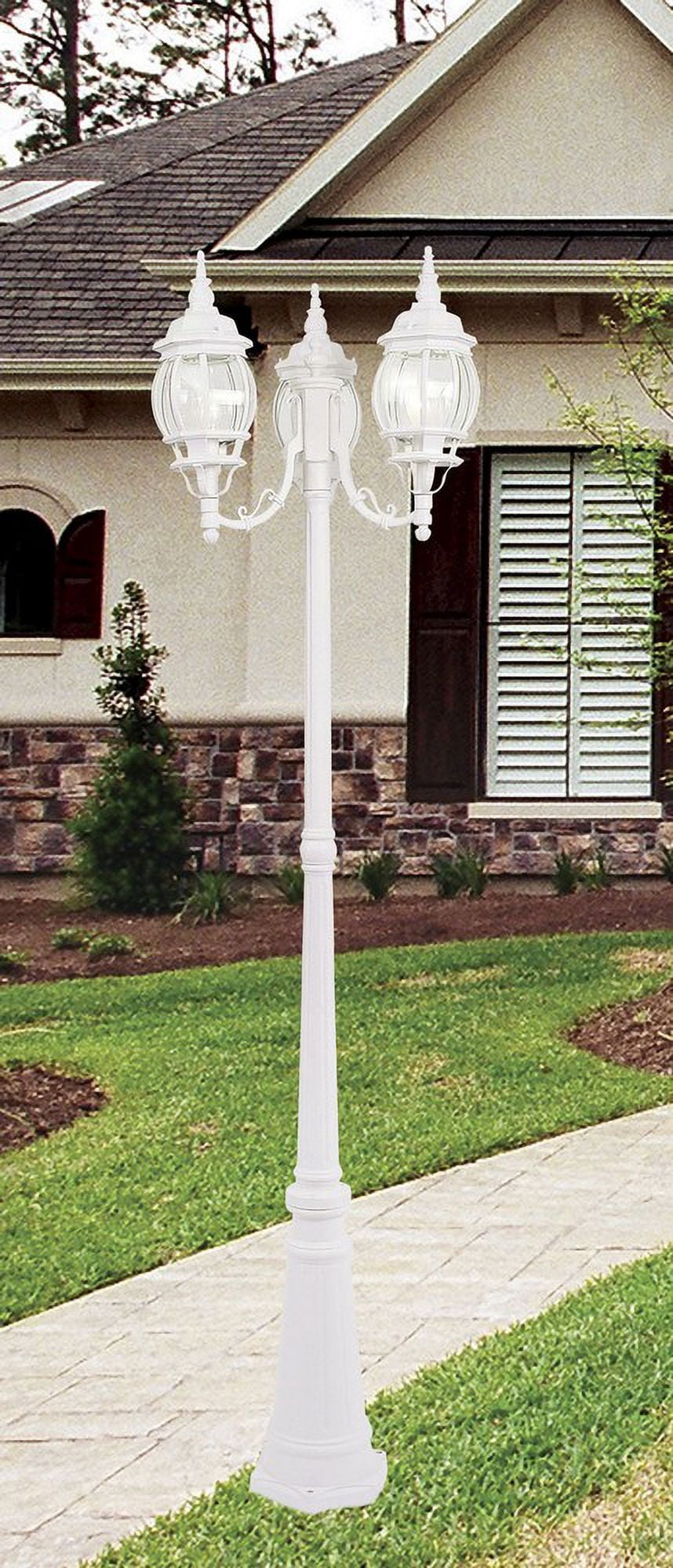 Livex Lighting - Frontec - 3 Light Outdoor Post Light in Traditional Style - 24