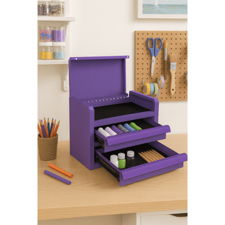 Hyper Tough Limited Edition 10-inch 2-Drawer Steel Mini Tool