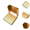 thumbnail image 6 of koolsoo 86 Holes Burs Holder Alloy Aluminum with Open Flip Cover Burs Box Burs Block Golden, 6 of 8