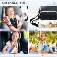 thumbnail image 5 of IAUYY Set of 2 Car Strap Covers,Flannel Material With Velcro for Adjustable Printed Pattern Car Seat Belt Pads Cover for All Car Seats Pushcar Holding A Carrot in Its Mouth, 5 of 8