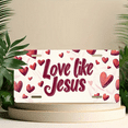 thumbnail image 6 of 1 Pcs 2D Flat License Plate Covers & Frames, Love like Jesus For Decorative Front, Waterproof For Decoration Aluminum License Plate Covers & Frames Cover For Men Women, 12" X 6", 6 of 7