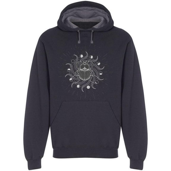 Abstract Geometric Scarab Hoodie Men -Image by Shutterstock, Male Small