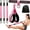 Pink, variant on 2026 Upgraded Multifunction Pedal Resistance Band with Handle, 3 Tube Adjustable Resistance Bands for Abdomen, Waist, Arm, Core/ABS, Leg Workout, Portable Home Exercise Bands