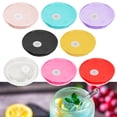 thumbnail image 3 of HomeLife 2/10 Pcs Acrylic Lids for 16 Oz Glass Cups Thickened Good Sealing with Straw Hole Easy to Clean Glass Mug Lid, 3 of 12