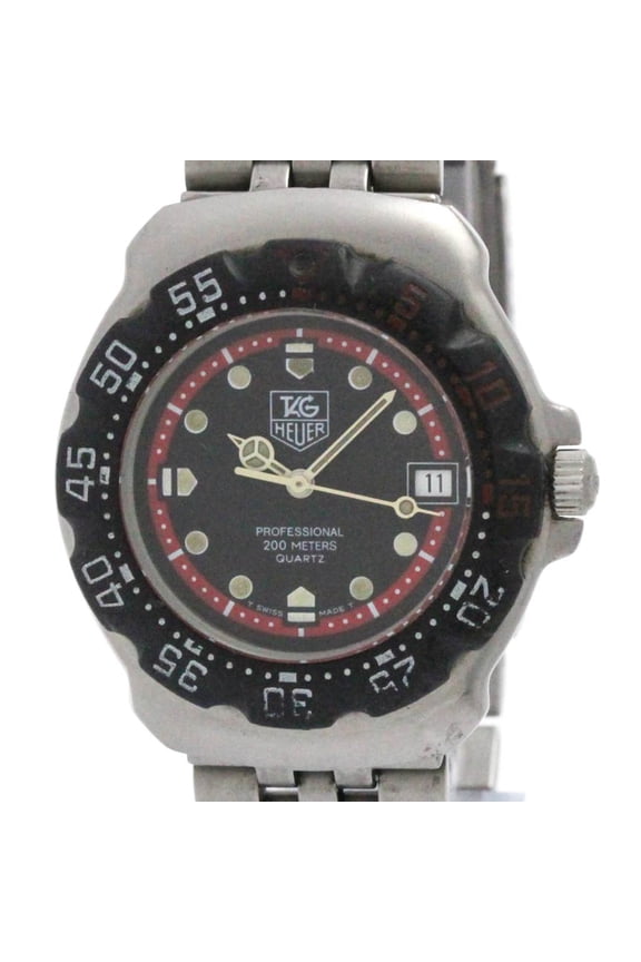 Pre-Owned TAG HEUER Formula 1 Stainless Steel Rubber Quartz Mens Watch 374.513 (Fair)