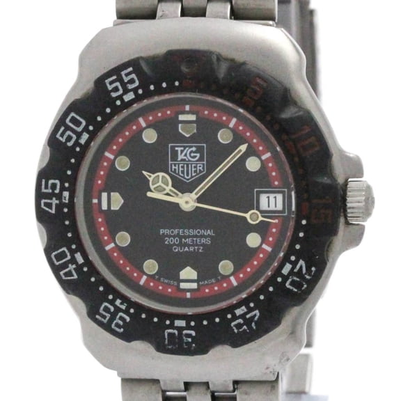 Pre-Owned TAG HEUER Formula 1 Stainless Steel Rubber Quartz Mens Watch 374.513 (Fair)