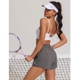 thumbnail image 3 of Pinspark Womens Workouts Shorts with MSH Lining Outdoor Breathable Athletic Shorts with Pockets Summer Quick Dry Active Shorts, 3 of 6
