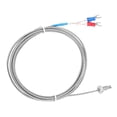 thumbnail image 3 of Type K Thermocouple M6 Screw Fine Thread Type K Thermocouple Temperature Sensor Wire 0-400 Degrees Celsius  2 M, 3 of 8