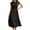 Black B, variant on SDNall Boho Dresses for Women 2024 Maxi Dresses Bohemian Spaghetti Strap Smocked Tiered Long Beach Sun Dresses Sleeveless Solid Maxi Dresses (Black, Sizes S-XXL)