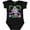 AB-Black, variant on Daytona Beach Florida Cute Swimming Manatee Boys or Girls Baby Bodysuit