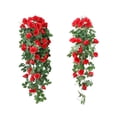 thumbnail image 6 of Dienrx Artificial Rose Vine Wall Hanging, Clearance Artificial, Simulation Wall Hanging False Flower Vine Living Room Wall Decoration Green Ceiling Indoor Pipe Wall Hanging Flower Art, 6 of 6