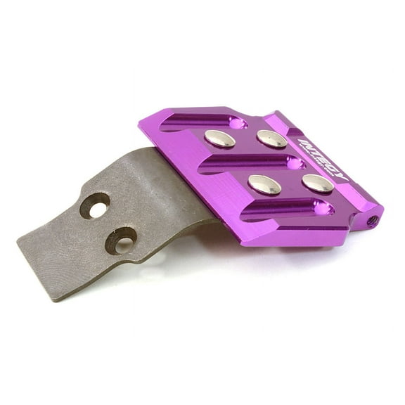Integy RC Toy Model Hop-ups C26872PURPLE Billet Machined Front Skid Plate for Vaterra Twin Hammers 1.9 Rock Racer