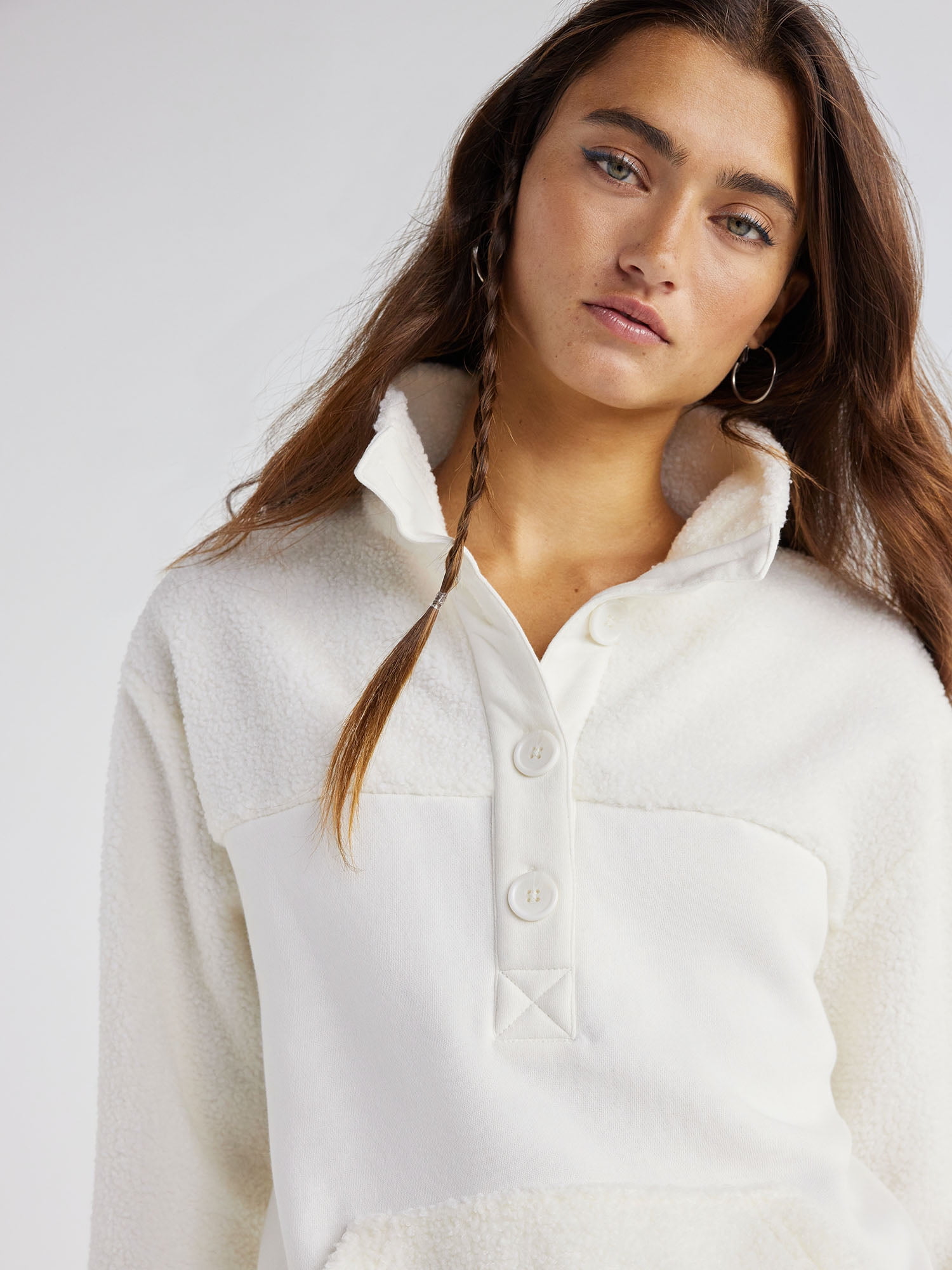 Time and tru sherpa pullover sale
