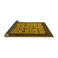 thumbnail image 2 of Ahgly Company Indoor Square Oriental Yellow Traditional Area Rugs, 3' Square, 2 of 4