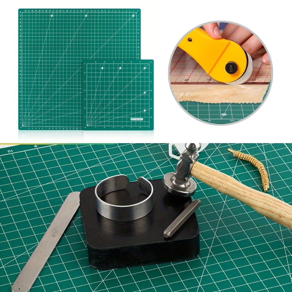 CIYISON Multipurpose Cutting Mat Double Sided Craft Cutting Mat Gridded Rotating Cutting Board Mat for Sewing, Quilting Project