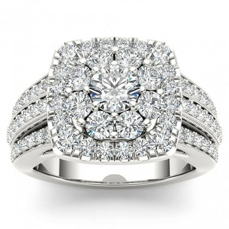 Imperial 2ct TW Diamond 14K White Gold Engagement Ring