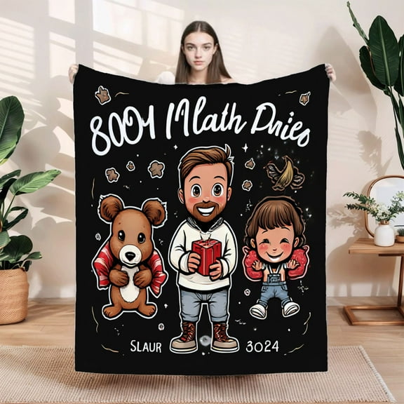 Durable Soft & Warm Flannel Blanket - Cozy Design for Sofa Travel Bed & Chair - Perfect for Snuggling Under Stars