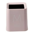 thumbnail image 2 of AuroraX Cute Desk Mini Trash Can 1.2 Gallon Pink Scandinavian Square Wastebaskets Plastic Minimalist Trash Bin for Dormitory Living Office, 2 of 6