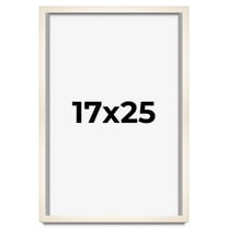 17x25 Frame White Wheat Solid Wood Picture Frame | Moulding Width 0.75 Inches | Interior Depth 0.5