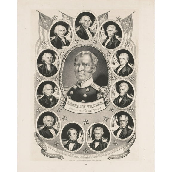 Print: Zachary Taylor, The People's Choice For 12th President, 1848