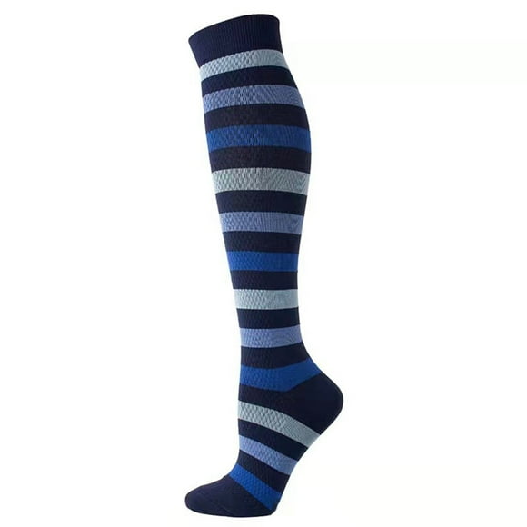 Men's And Women's Striped Fashion Casual Nylon Wicking Pressure Socks Compression Socks Neon Bra