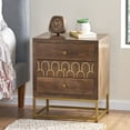 thumbnail image 4 of Iron - Framed Side Table / Bedroom Storage / Mid - Century Modern Influence, 4 of 5