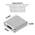 thumbnail image 7 of Kebiory 100W USB-C to Magnetic 3 Charger Adapter for MacBook Pro 2021-2023 (M1/M2) & MacBook Air 2022-2023 (M2) (Silver,2 Pcs), 7 of 7