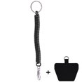 thumbnail image 1 of Telescopic Spring Anti-theft Lanyard Color Wrist Lanyard Gasket Safety Tether for Mobile Phone Charm Bracelet Strap Hanging Rope black, 1 of 6