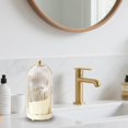 thumbnail image 5 of 360° Rotating Toothbrush Holder with Cover, 3-Slot Dustproof Bathroom Vanity Organizer with Drainage System, Countertop Storage for Toothbrushes Toothpaste Makeup Brushes, Light Yellow, 5 of 8