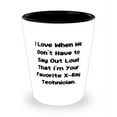 thumbnail image 1 of Inappropriate X-ray technician Shot Glass, I Love When We Don't Have to Say Out Loud That I'm, Reusable for Men Women, Holiday, 1 of 1