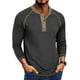 thumbnail image 1 of pstuiky manga larga para hombre, Cárdigan informal de color liso con botones para hombre, manga larga y cuello redondo camisetas de hombre s, 1 of 7