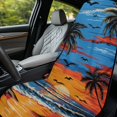 thumbnail image 4 of XYZCANDO Sunset Palm Trees Comfortable Car Seat Cover Towel for Outdoor Sport Beach, Soft Sweatproof Car Seat Towel Cover, 4 of 11