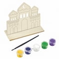 thumbnail image 7 of 2-Pack Paint Your Own Mosque Craft Kit Freestanding Wooden DIY Ramadan & Eid Decoration, 7 of 7