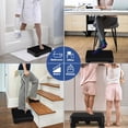 thumbnail image 7 of LLMRR One Step Stool 2 PCS, Indoor/Outdoor Mobility Step Stool, Portable Stair Assist, Anti-Slip Safety Step Platform for Bathroom, Kitchen and Bedroom, 550lbs Capacity, Black & Black, 7 of 7