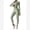 Green, variant on Workout Sets for Women 3 Piece High Waisted Seamless Leggings Crop Top Jacket Gym Yoga Outfit Stretchy Sports Bra Sets M Brown