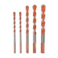 thumbnail image 1 of Juego de 5/7 brocas triangulares multifuncionales para cerámica y metal (6-12 mm) Rojo 5PCS, 1 of 8