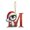 M, variant on Penguin Letter Christmas Ornament,2D Personalized Initial Hanging Ornament for Christmas Tree,DIY Xmas Decor,Holiday Gift for Family,Friends(A)