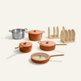 thumbnail image 1 of Our Place Essentials Cookware Set (11 piece) A non-toxic nonstick set with organized storage Terracotta, 1 of 1