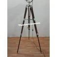 thumbnail image 3 of Nautical Sensation Wood Searchlight Floor Lamp Tripod Stand Home Decor, 3 of 4