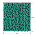 thumbnail image 5 of Green and Black Of Leopard Print Shower Curtain 72"x72" ,Bathroom Decorative Shower Curtains Set with 12 Hooks,Modern Waterproof Washable Shower Curtain, 5 of 6