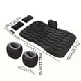 thumbnail image 6 of Portable Car Inflatable Bed, Thickened Flocking PVC, with 2 Pillows + Foot Pump + Storage Bag, Fast Inflation, Car Mattress, Self-driving Camping Car Sleep Mattress, Universal for Cars And SUVs, 6 of 11