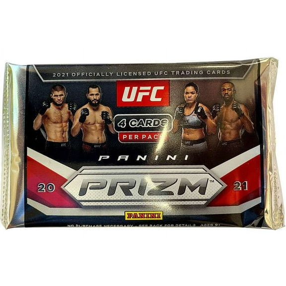 Panini 2021 Prizm UFC Debut Edition Trading Card RETAIL Pack (1 Pack of 4 Random Cards Only)