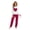 Burgundy, variant on Eternatastic Women's Ribbed Pajama Set 2 Piece Long Sleeve Crewneck Top with Cute Heart Embroidery & Straight Leg Pants Lounging L Burgundy