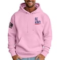 thumbnail image 3 of Men's Oversized Print Hooded Sweatshirt, BE KIND EVERYONE YOU MEET IS FIGHTING A BATTLE YOU KNOW NOTHING ABOUT Flag Letter Graphic Long Sleeve Loose Fit Hoodie,Pink,6XL, 3 of 6