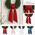 thumbnail image 2 of Striped Wreath Sash 2 Pack for Front Door,2026 Weatherproof Stripe Ribbon, Outdoor Yard Wedding Holiday Monogram Wreath Wall Porch Decoration 4.33" x 55.12", 2 of 8