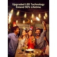 thumbnail image 2 of SHILIU-Outdoor Light String,30FT Dimmable Outdoor String Lights with 15+1 Shatterproof ST38 LED Vintage Edison Bulbs,2200K Connectable Hanging Lights for Deck Porch Bistro Gazebos Balcony Garden, 2 of 4