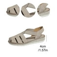 thumbnail image 5 of Viluyesy Womens Wedge Sandals, Soft Sole Closed Toe Wide Width Ladies Slingback Comfort Shoes Khaki US5.5, 5 of 9